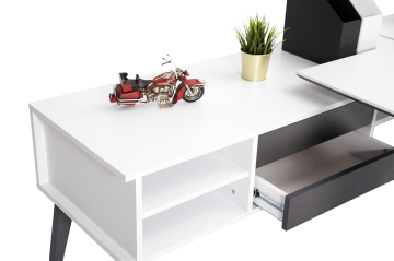 Elle Plus Metal Ayaklı İkili Workstation